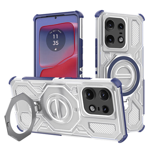 Husa pentru Motorola Edge 50 Pro, Techsuit Carbon Shield PRO, albastru