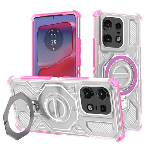 Husa pentru Motorola Edge 50 Pro, Techsuit Carbon Shield PRO, roz
