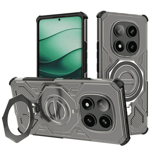 Husa pentru Xiaomi Redmi Note 14 Pro 5G, Techsuit Carbon Shield PRO, fumuriu