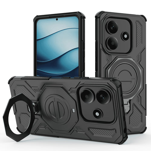 Husa pentru Xiaomi Redmi Note 14 5G, Techsuit Carbon Shield PRO, negru