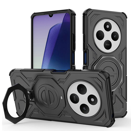 Husa pentru Xiaomi Redmi 14C, Techsuit Carbon Shield PRO, negru