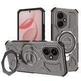 Husa pentru Honor 400, Techsuit Carbon Shield PRO, fumuriu