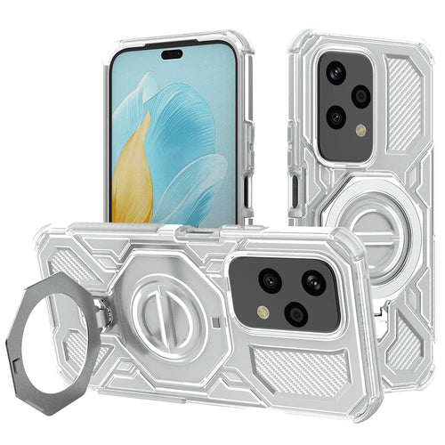 Husa pentru Honor 200 Lite, Techsuit Carbon Shield PRO, alb