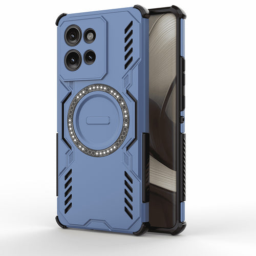 Husa pentru Motorola Edge 50, Techsuit ArmorMag Case, albastru