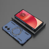 Husa pentru Motorola Edge 50 Fusion, Techsuit ArmorMag Case, albastru