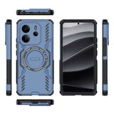 Husa pentru Xiaomi Redmi Note 14 4G (Regional), Techsuit ArmorMag Case, albastru