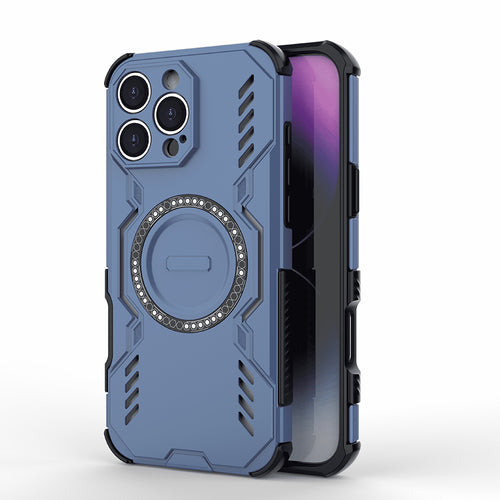 Husa pentru iPhone 16 Pro Max, Techsuit ArmorMag Case, albastru