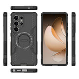 Husa pentru Samsung Galaxy S25 Ultra, Techsuit ArmorMag Case, albastru