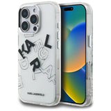 Husa pentru iPhone 16 Pro Max, Karl Lagerfeld IML Sketched Graphic Logo (KLHCP16XHMLGFCH), transparenta