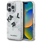 Husa pentru iPhone 16 Pro Max, Karl Lagerfeld IML Sketched Graphic Logo (KLHCP16XHMLGFCH), transparenta