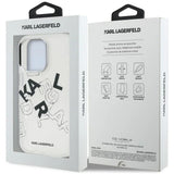 Husa pentru iPhone 16 Pro, Karl Lagerfeld IML Sketched Graphic Logo (KLHCP16LHMLGFCH), transparenta