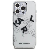 Husa pentru iPhone 16 Pro, Karl Lagerfeld IML Sketched Graphic Logo (KLHCP16LHMLGFCH), transparenta