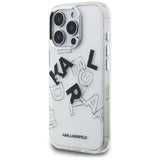Husa pentru iPhone 16 Pro, Karl Lagerfeld IML Sketched Graphic Logo (KLHCP16LHMLGFCH), transparenta