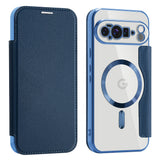 Husa pentru Google Pixel 10 Pro XL, Techsuit SmartMag Book Case, albastru
