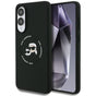 Husa pentru Samsung Galaxy S25 Edge, Karl Lagerfeld Silicone Double Heads MagSafe (KLHMS25ESKCHTCK), negru