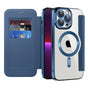 Husa pentru iPhone 13 Pro, Techsuit SmartMag Book Case, albastru
