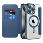Husa pentru iPhone 15 Pro Max, Techsuit SmartMag Book Case, albastru