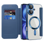 Husa pentru iPhone 16, Techsuit SmartMag Book Case, albastru