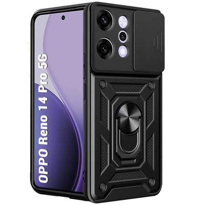 Husa pentru OPPO Reno14 Pro, Techsuit CamShield Series, negru