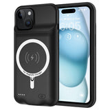 Husa pentru iPhone 15 Plus, Techsuit Power Pro MagSafe Battery Case, negru