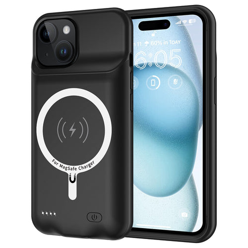 Husa pentru iPhone 15 Plus, Techsuit Power Pro MagSafe Battery Case, negru