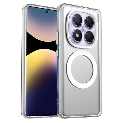 Husa pentru Xiaomi Redmi Note 14 Pro 5G, Techsuit CandyCase MagSafe, alb