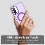 Husa pentru Samsung Galaxy A56 5G, Techsuit CandyCase MagSafe, alb