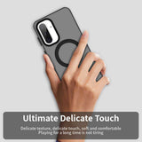 Husa pentru Samsung Galaxy A56 5G, Techsuit CandyCase MagSafe, alb