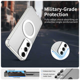 Husa pentru Samsung Galaxy S24 Plus, Techsuit CandyCase MagSafe, alb