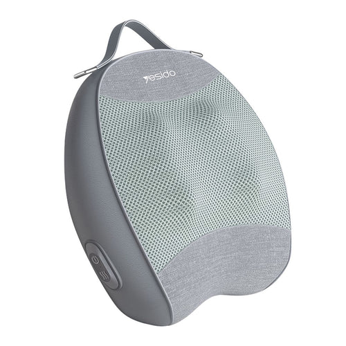 Aparat de Masaj Yesido Back Massager (MG15), cu Heating Function, Quiet Operation, 32W, 2000mAh, Gri