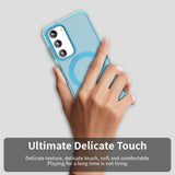 Husa pentru Samsung Galaxy S23 Plus, Techsuit CandyCase MagSafe, alb