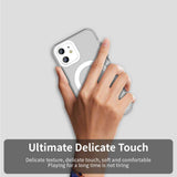 Husa pentru iPhone 12, Techsuit CandyCase MagSafe, alb