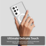 Husa pentru Samsung Galaxy S24 Ultra, Techsuit CandyCase MagSafe, alb