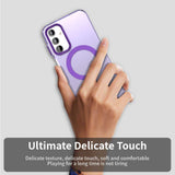Husa pentru Samsung Galaxy A55 5G, Techsuit CandyCase MagSafe, alb
