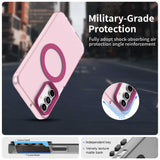 Husa pentru Samsung Galaxy A55 5G, Techsuit CandyCase MagSafe, alb