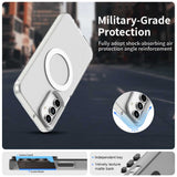 Husa pentru Samsung Galaxy A55 5G, Techsuit CandyCase MagSafe, alb