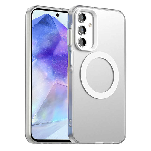 Husa pentru Samsung Galaxy A55 5G, Techsuit CandyCase MagSafe, alb