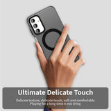 Husa pentru Samsung Galaxy A55 5G, Techsuit CandyCase MagSafe, alb