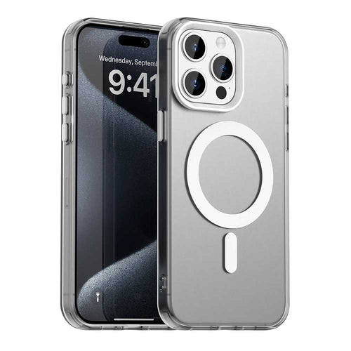 Husa pentru iPhone 15 Pro, Techsuit CandyCase MagSafe, alb