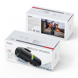 Boxa portabila Yesido Boxa portabila (YSW22), Bluetooth 5.3, TWS, Lumini RGB, IPX6, Radio FM, TF, AUX, Type-C, 4500mAh, 30W, negru