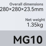 Cantar digital Yesido Digital Scale Body Weight (MG10), LED Display, Tempered Glass, 5-150kg, negru