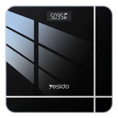 Cantar digital Yesido Digital Scale Body Weight (MG09), LED Display, Tempered Glass, 5-150kg, negru