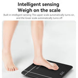 Cantar digital Yesido Digital Scale Body Weight (MG09), LED Display, Tempered Glass, 5-150kg, negru