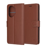 Husa pentru Honor 400, Techsuit Leather Folio, maro