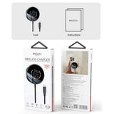 Incarcator wireless Yesido Magnetic Incarcator wireless (DS28), Prindere magnetica, Afisaj digital, Incarcare rapida, 15W, Type-C Cable, 1.2m, negru