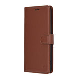 Husa pentru Honor 400 Pro, Techsuit Leather Folio, maro