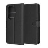 Husa pentru Honor 400 Pro, Techsuit Leather Folio, maro