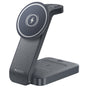 Incarcator wireless Yesido (DS26), Magnetic, pentru Phone, Watch, Earbuds, Pliabil, Stand, Night Light, 15W, gri