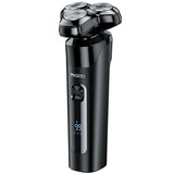 Yesido Electric Shaver Razor (MG05), cu 3 Floating Cutter Heads, LED Power Display, USB, 9500RPM, 600mAh, Negru