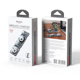 Incarcator wireless Yesido (DS25), Magnetic Incarcare rapida, pentru Phone, Apple Watch, Earbuds, Pliabil, Stand, 15W, negru